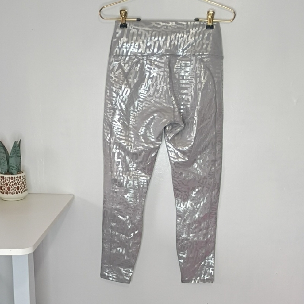 Fabletics Powerhold Silver Metallic Leggings Wome… - image 7